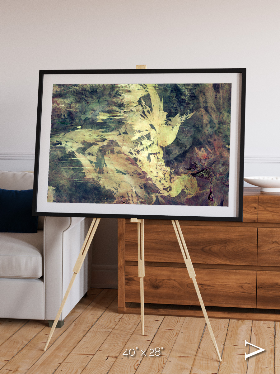 Windwritten Dunes, Great Sandy Scars Framed & Mounted Print