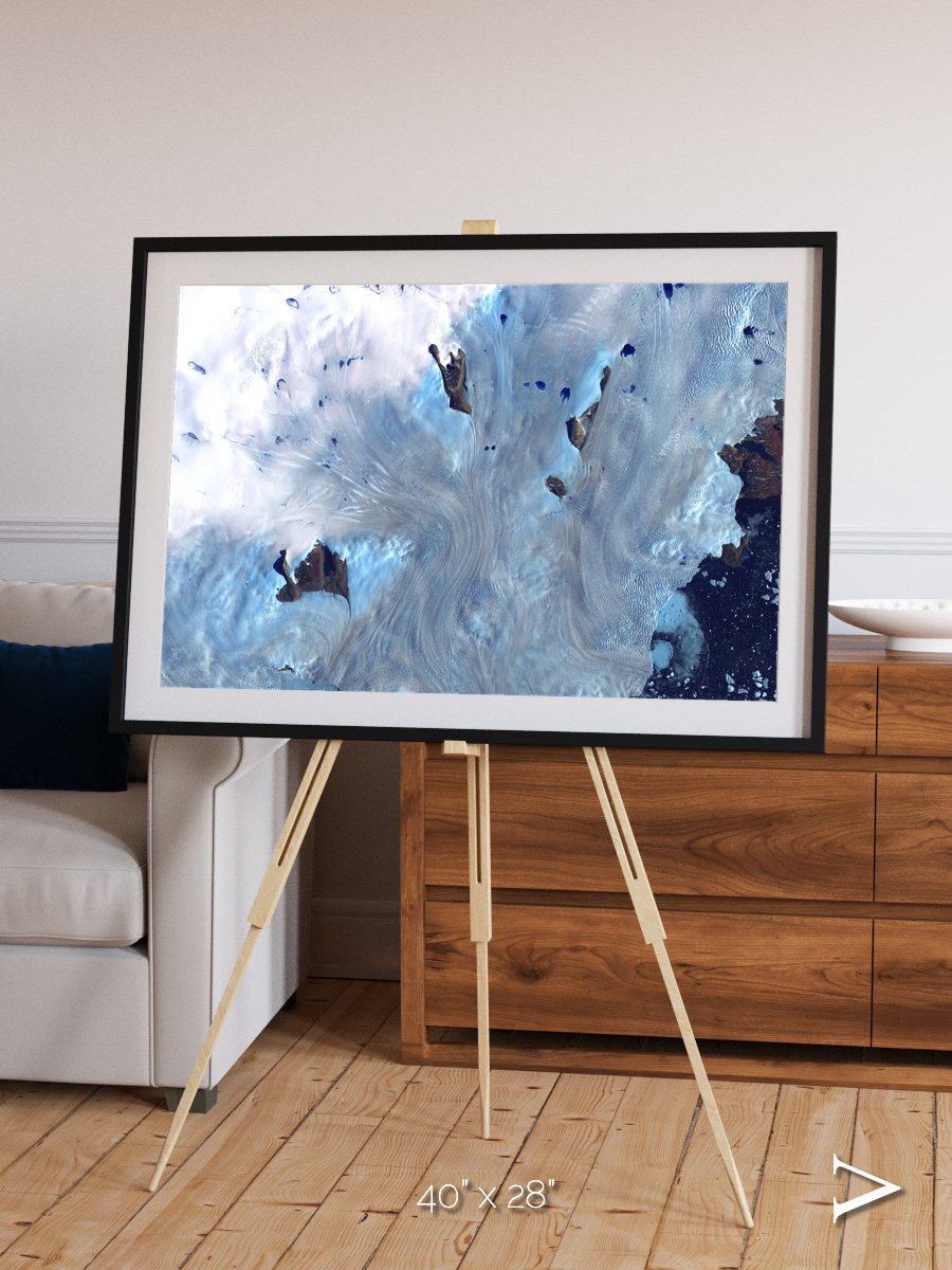 Waterways, Greenland Coast Framed & Mounted Print