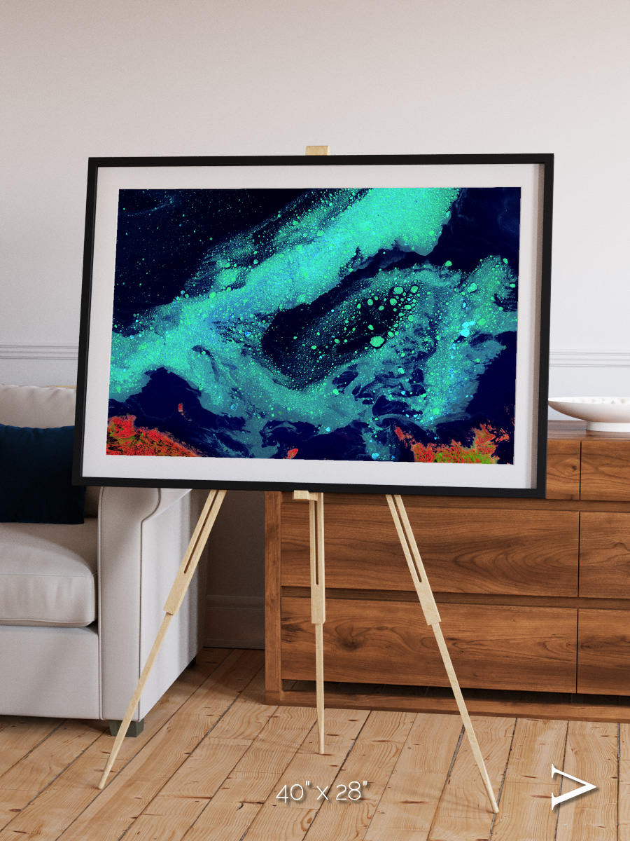 Frozen Currents, Foxe Basin Framed & Mounted Print