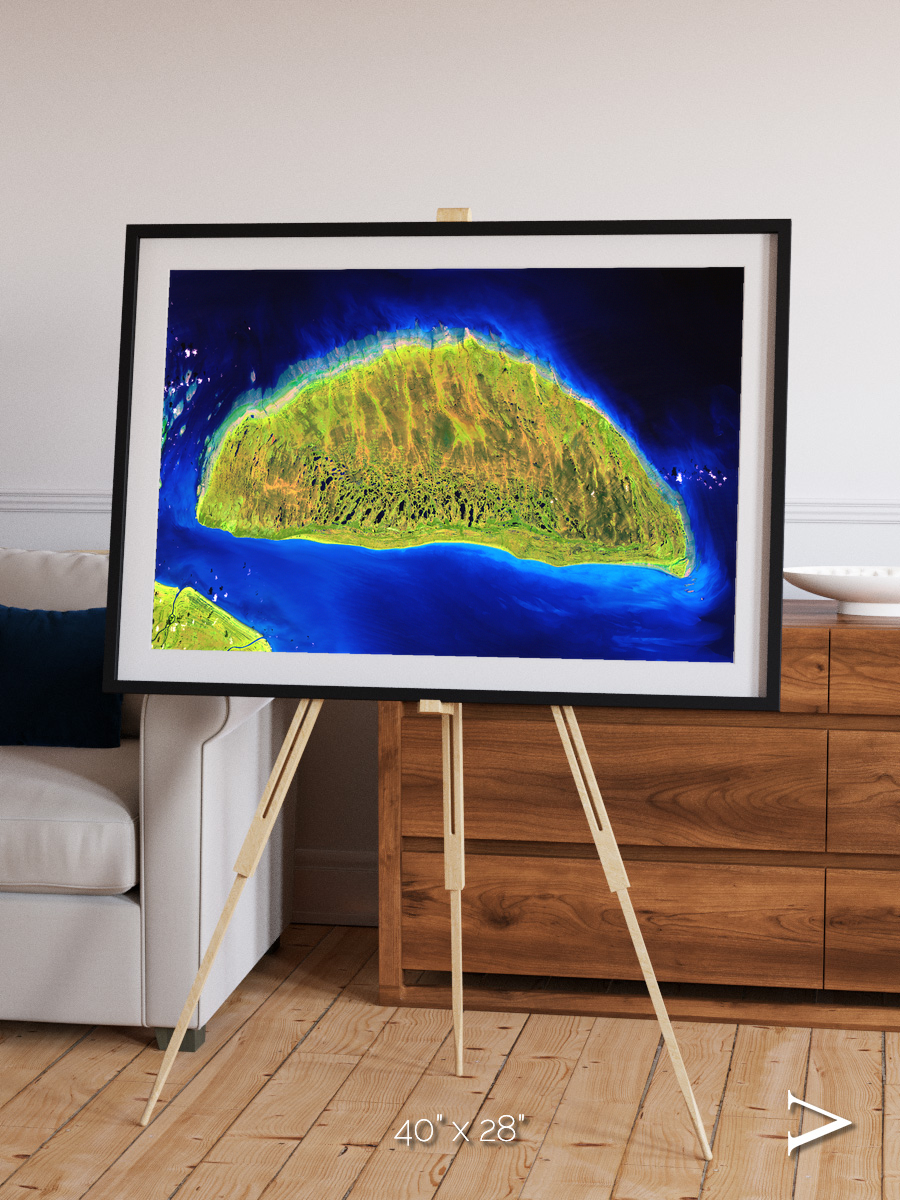 Coastal Fragments, Island Rebound Framed & Mounted Print
