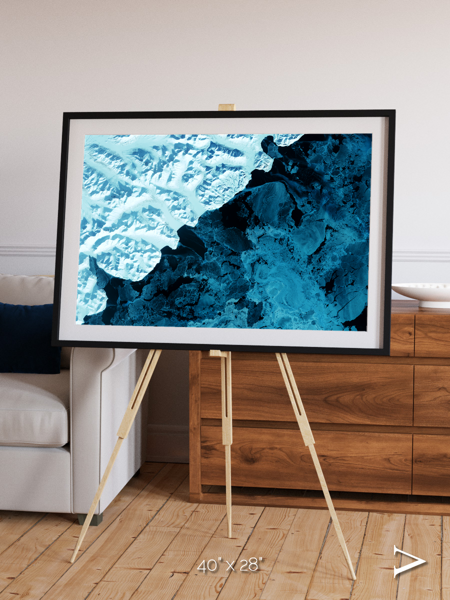 Glacial Passage, Kamchatka Peninsula Framed & Mounted Print