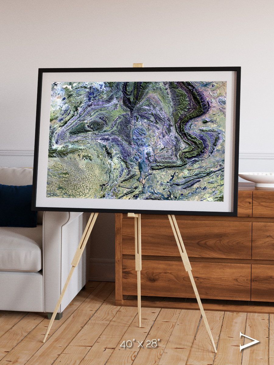 Mountain Textures, MacDonnell Ranges Framed & Mounted Print
