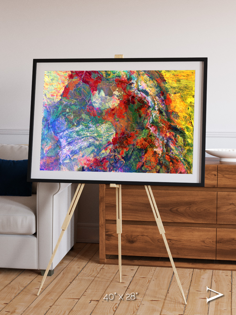 Melted Earth, Great Sandy Desert Framed & Mounted Print