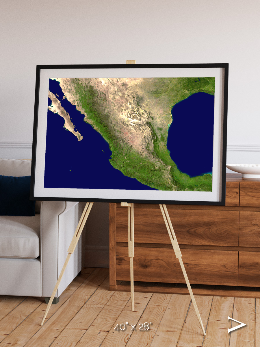 Windwritten Sands, Mexico and Central America Framed & Mounted Print