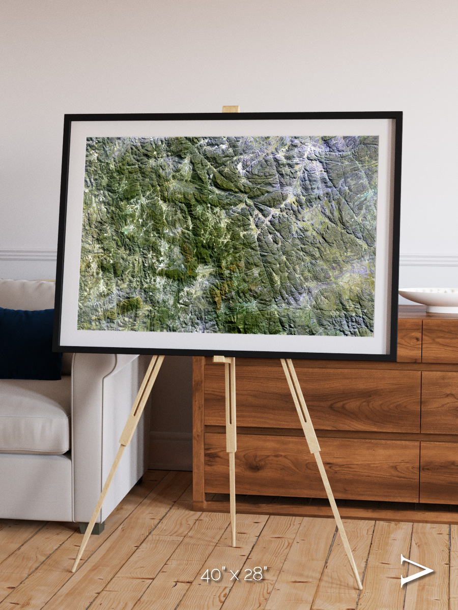 Earth in Colour, Namaqualand Framed & Mounted Print