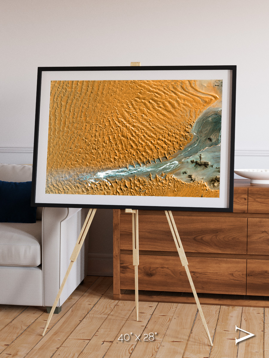 Sands in Motion, Namib Desert Framed & Mounted Print