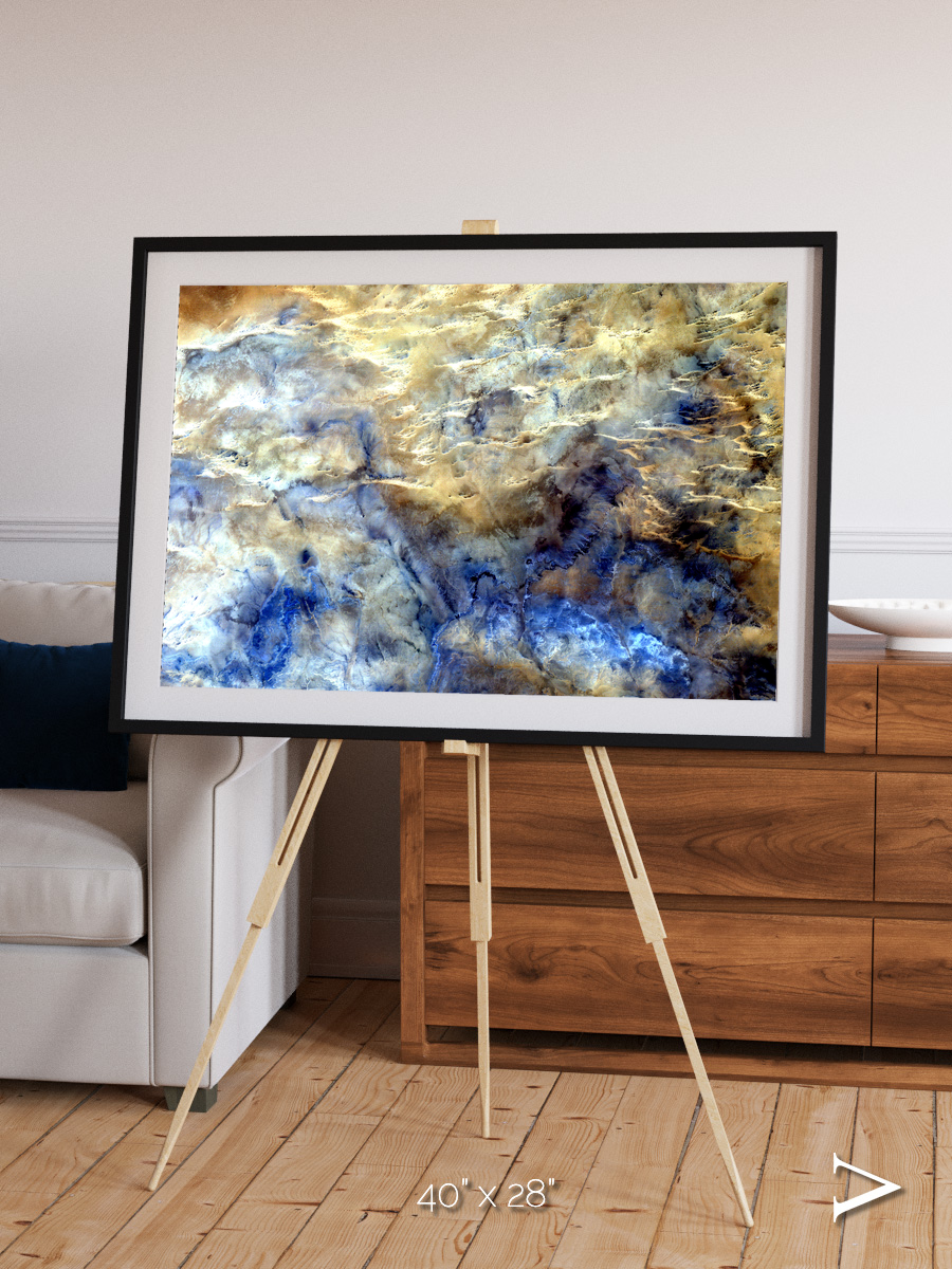 Heat Scars, No Mans Land Framed & Mounted Print