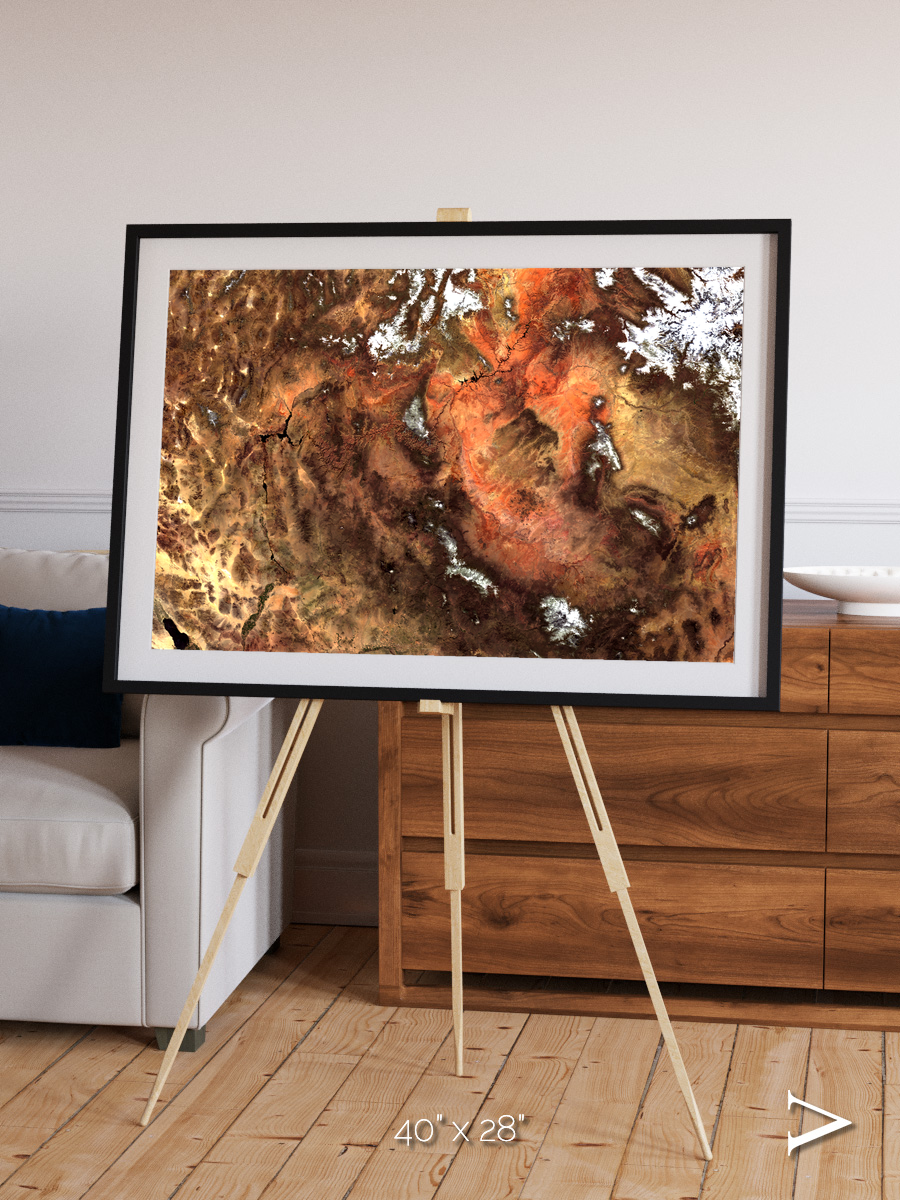 Sunlit Dunes, North America Framed & Mounted Print