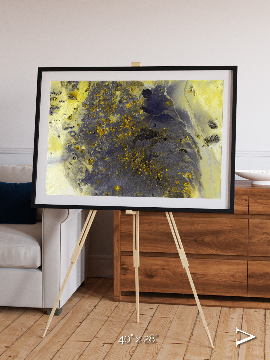 Dormant Giants, Pinacate Volcano Field Framed & Mounted Print