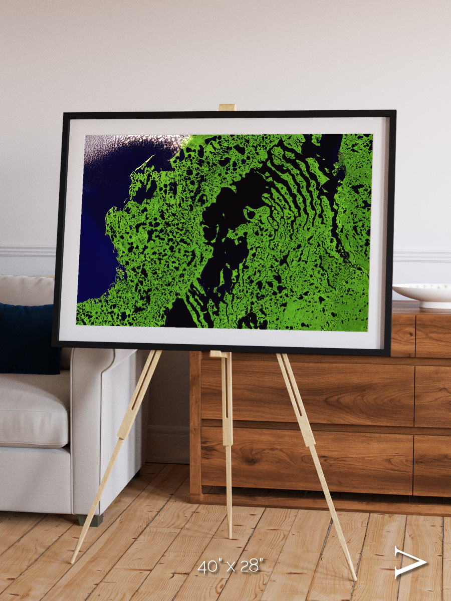 Tundra Reach, Liverpool Bay Framed & Mounted Print