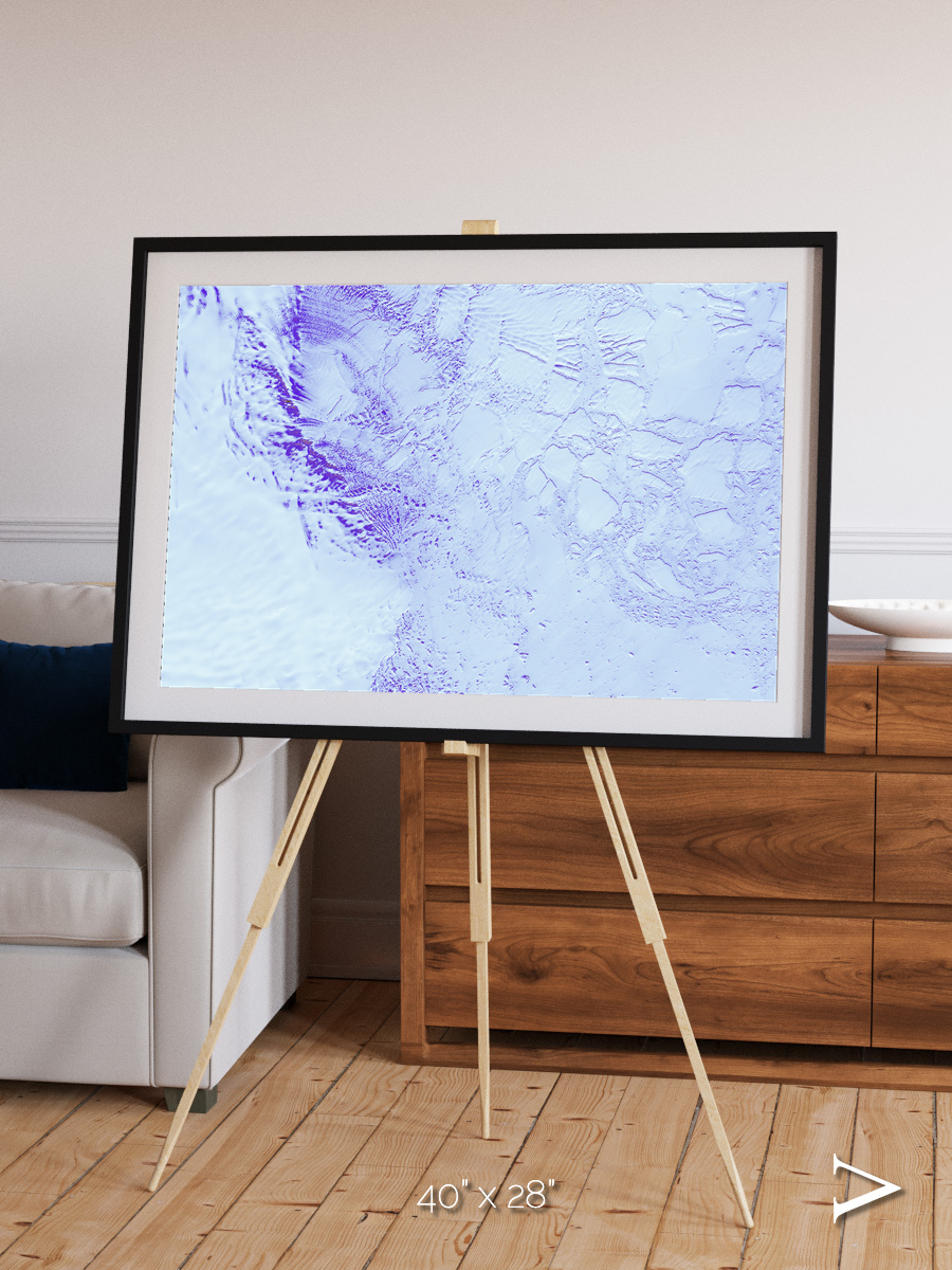 Ice River, Robinson Glacier Framed & Mounted Print