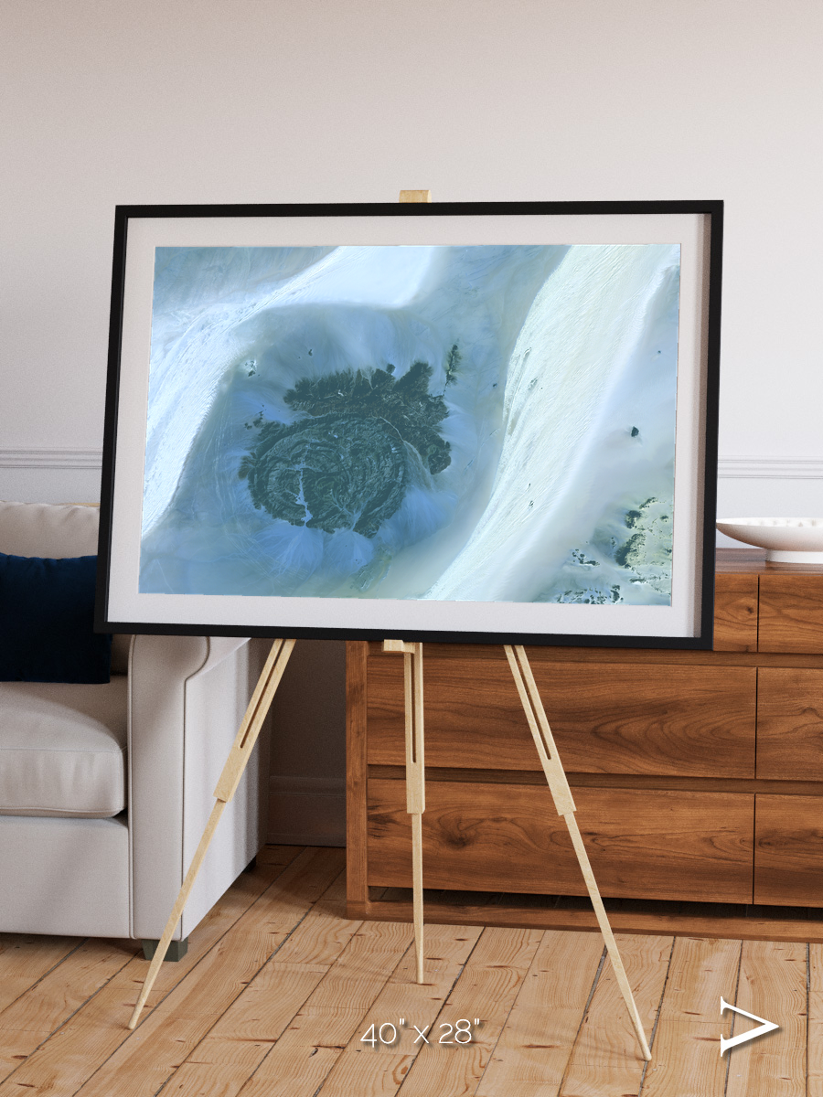 Shifting Dunes, Sahara Desert Framed & Mounted Print