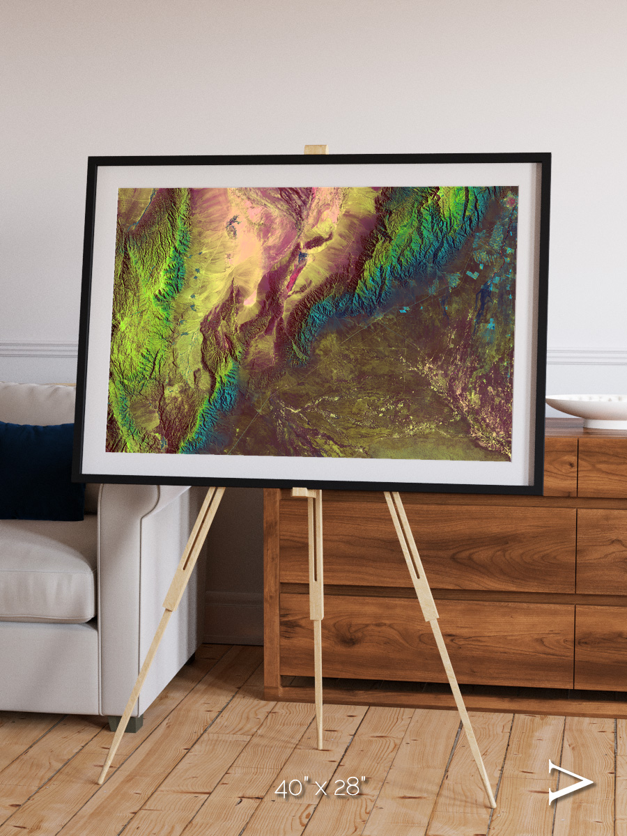 Textured Earth, Sierra de Velasco Framed & Mounted Print