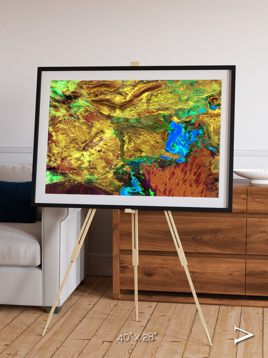 Salt and Storm, Dasht-e Kavir Framed & Mounted Print