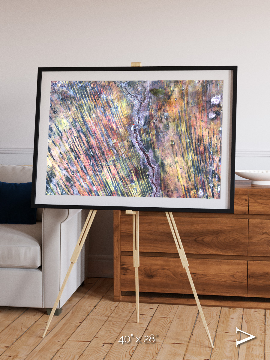 Crevasse Lines, The Optimist Framed & Mounted Print