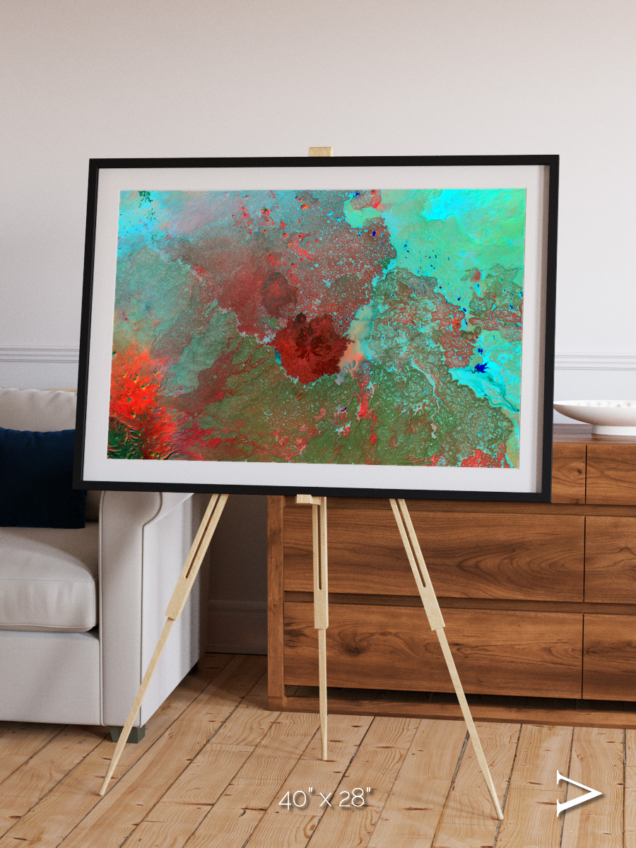 Shifting Dunes, The Syrian Desert Framed & Mounted Print