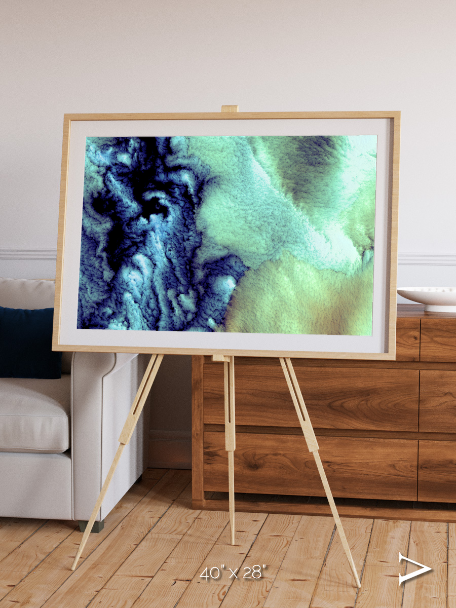 Shifting Skies, Aleutian Islands Framed & Mounted Print
