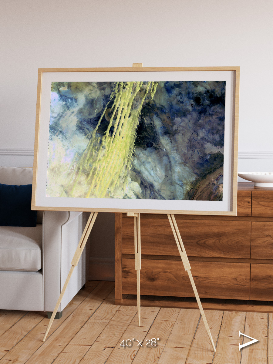 Shifting Sands, Algerian Abstract Framed & Mounted Print