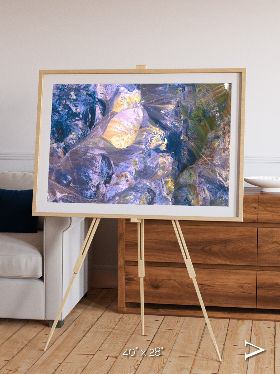 Heat Scars, Andes Framed & Mounted Print