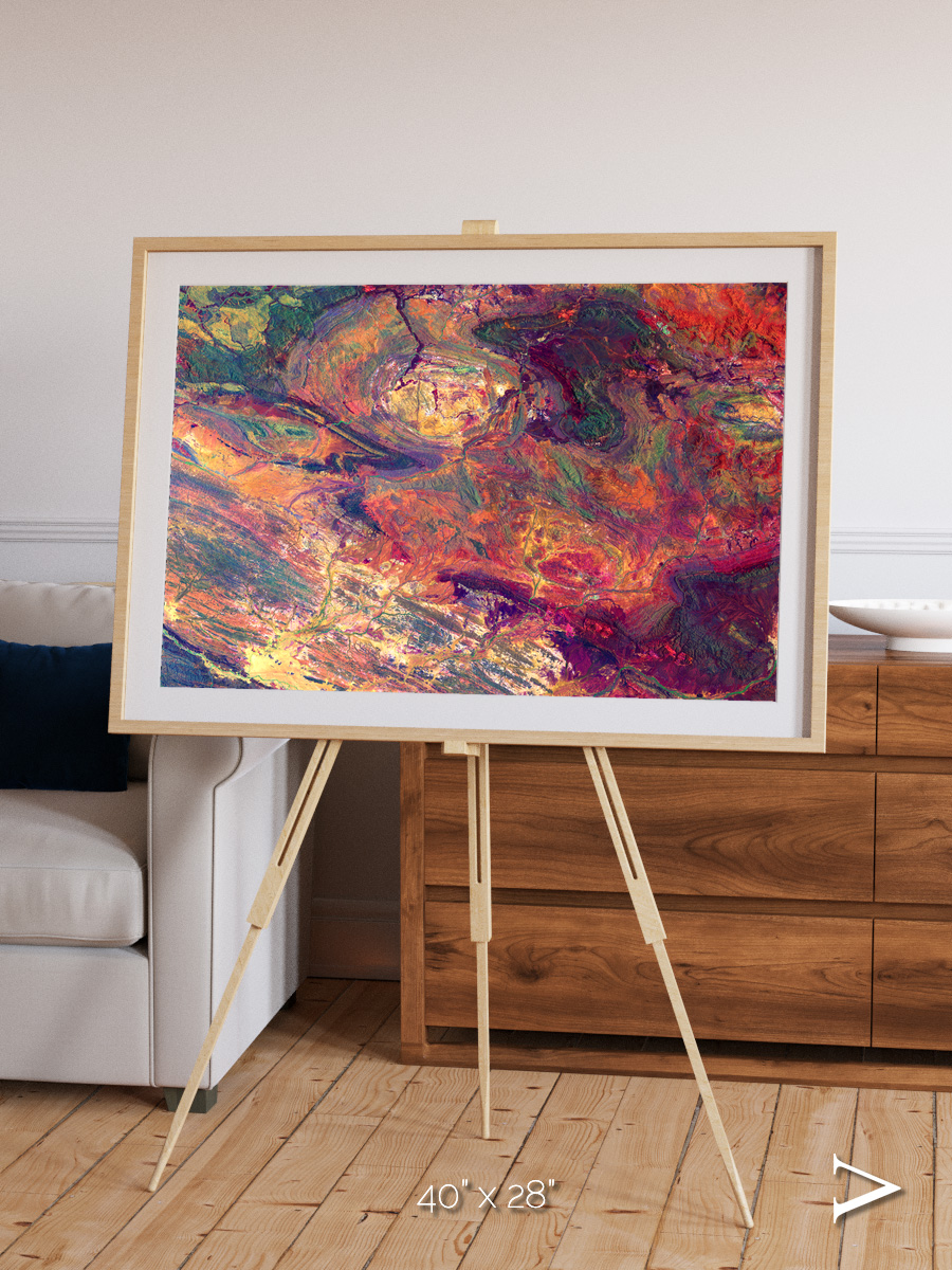 Rock and Ore, Hamersley Framed & Mounted Print
