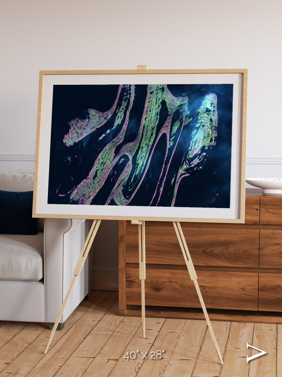 Painted Archipelago, Belcher Islands Framed & Mounted Print