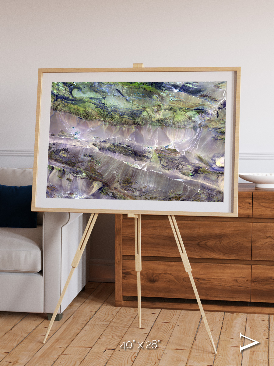 Arid Mosaic, Edrengiyn Nuruu Framed & Mounted Print