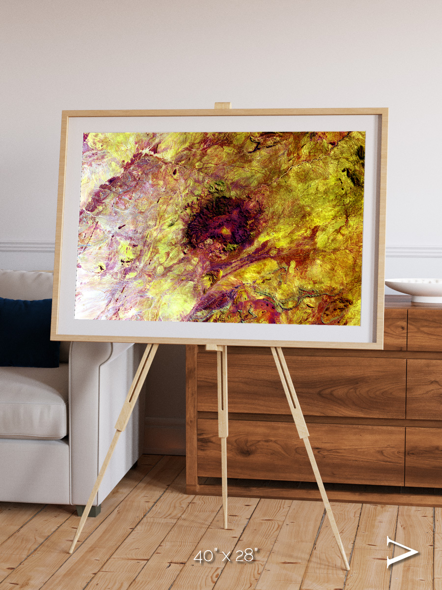 Magma Plains, Erongo Massif Framed & Mounted Print
