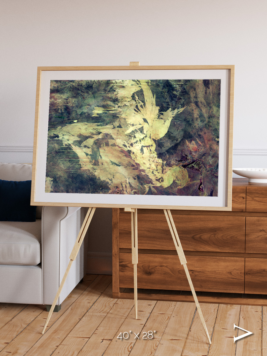 Windwritten Dunes, Great Sandy Scars Framed & Mounted Print