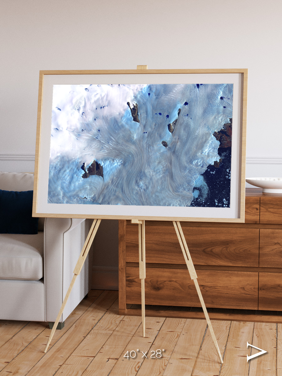 Waterways, Greenland Coast Framed & Mounted Print
