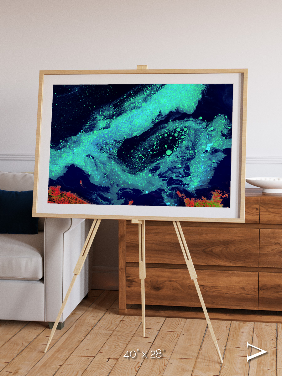 Frozen Currents, Foxe Basin Framed & Mounted Print