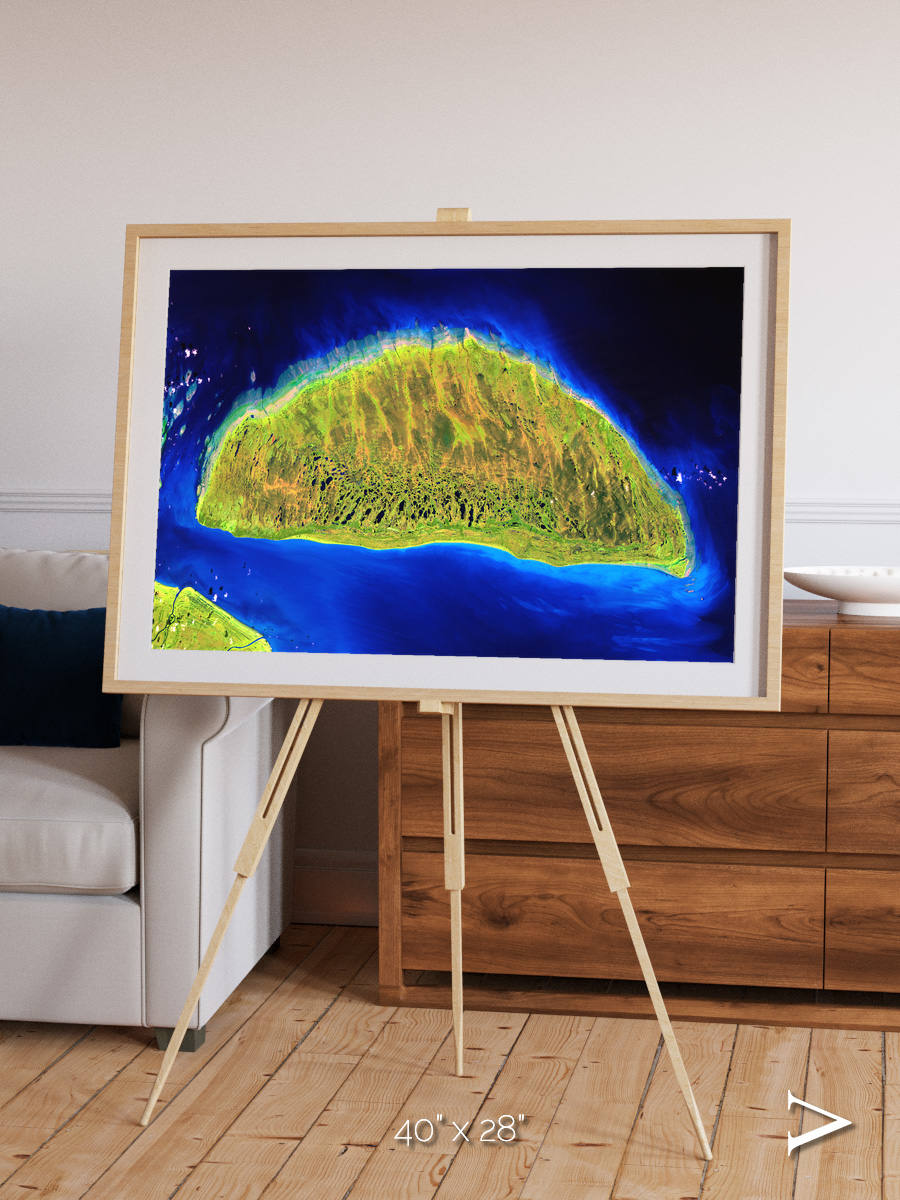 Coastal Fragments, Island Rebound Framed & Mounted Print