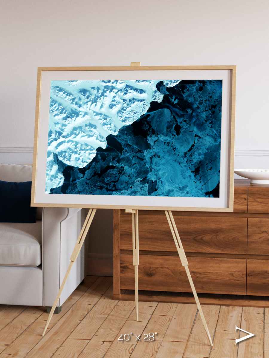 Glacial Passage, Kamchatka Peninsula Framed & Mounted Print