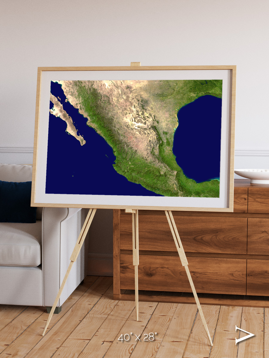 Windwritten Sands, Mexico and Central America Framed & Mounted Print