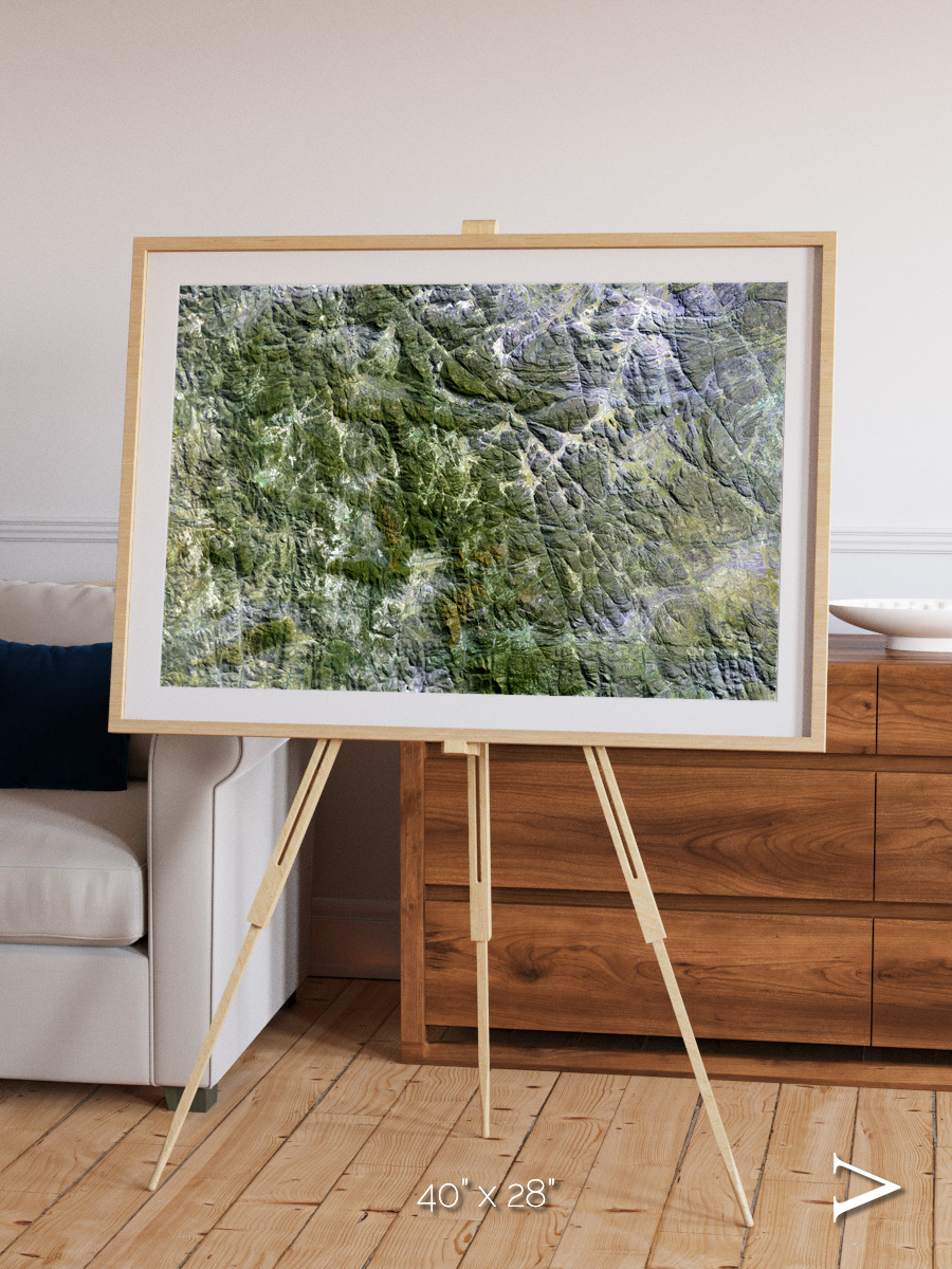 Earth in Colour, Namaqualand Framed & Mounted Print