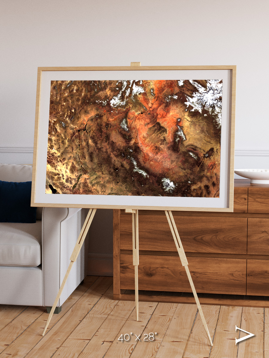 Sunlit Dunes, North America Framed & Mounted Print