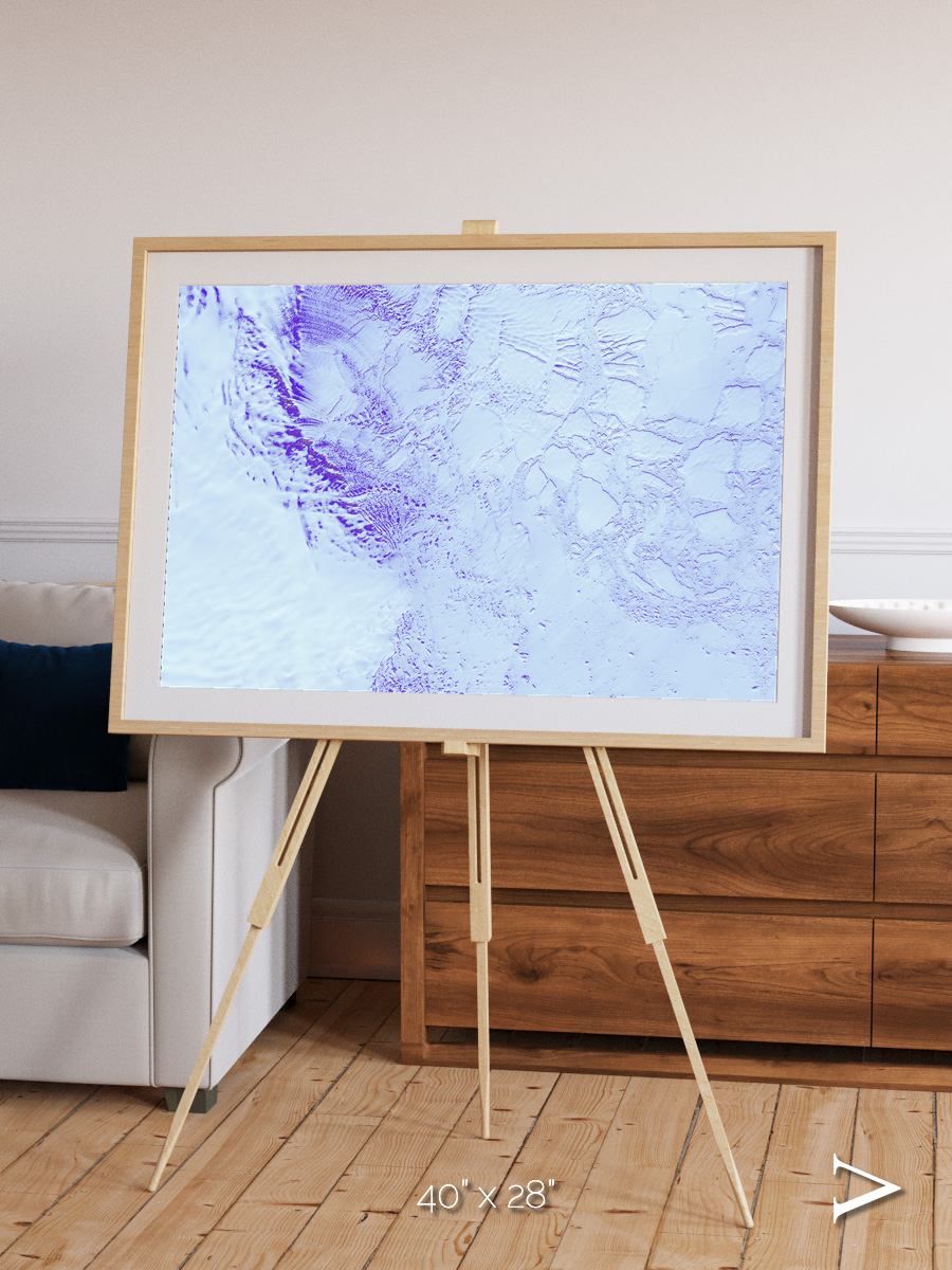 Ice River, Robinson Glacier Framed & Mounted Print