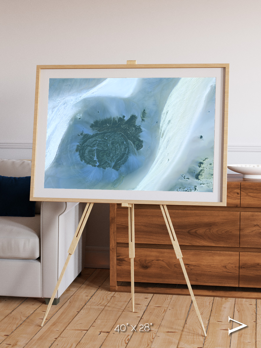 Shifting Dunes, Sahara Desert Framed & Mounted Print