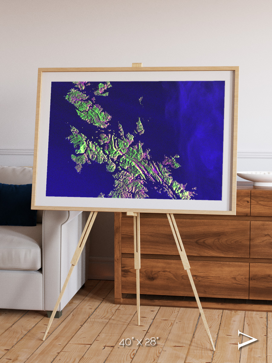 Remote Shores, Shetland Islands Framed & Mounted Print