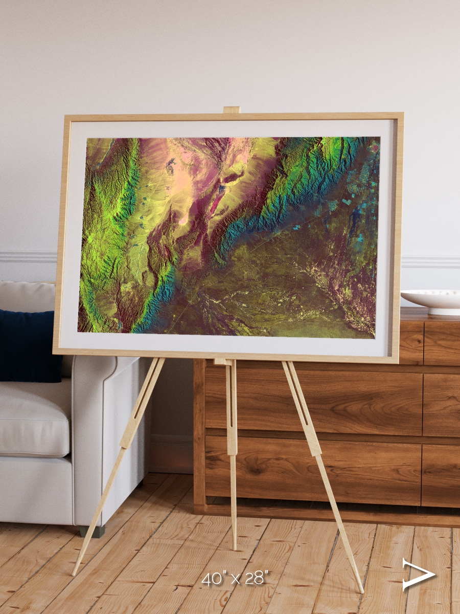 Textured Earth, Sierra de Velasco Framed & Mounted Print