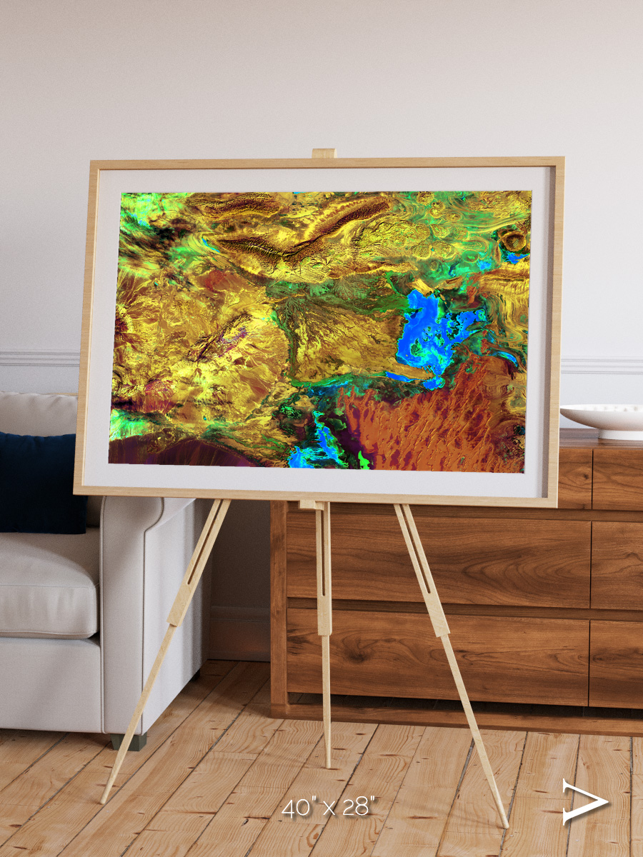 Salt and Storm, Dasht-e Kavir Framed & Mounted Print