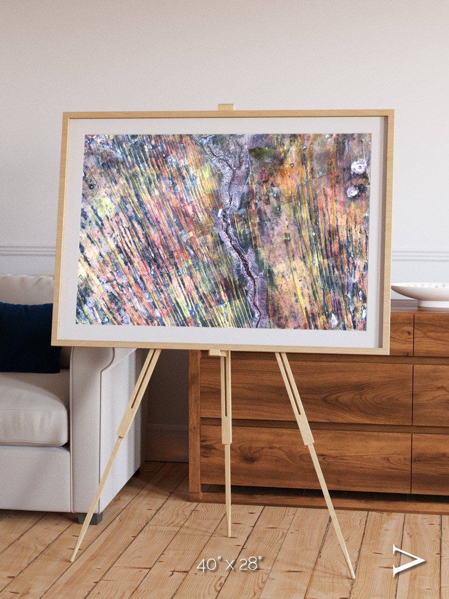 Crevasse Lines, The Optimist Framed & Mounted Print