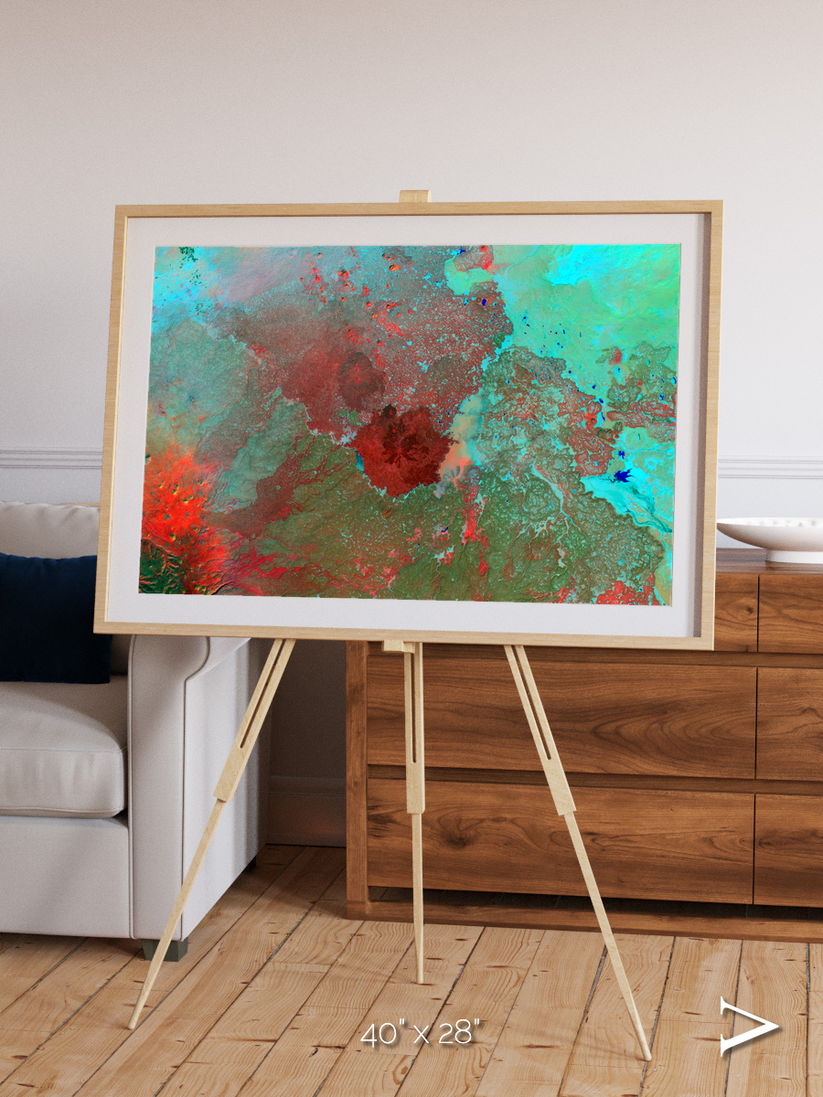 Shifting Dunes, The Syrian Desert Framed & Mounted Print