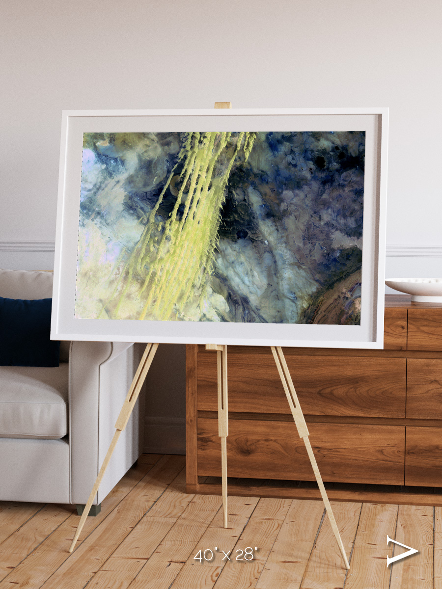 Shifting Sands, Algerian Abstract Framed & Mounted Print