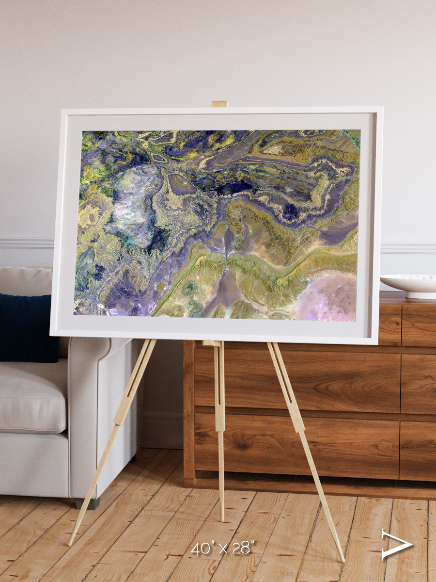 Mineral Horizons, Anti-Atlas Framed & Mounted Print