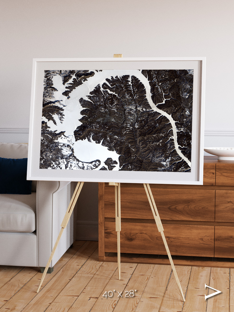 Dragon Lake, Siberia Framed & Mounted Print