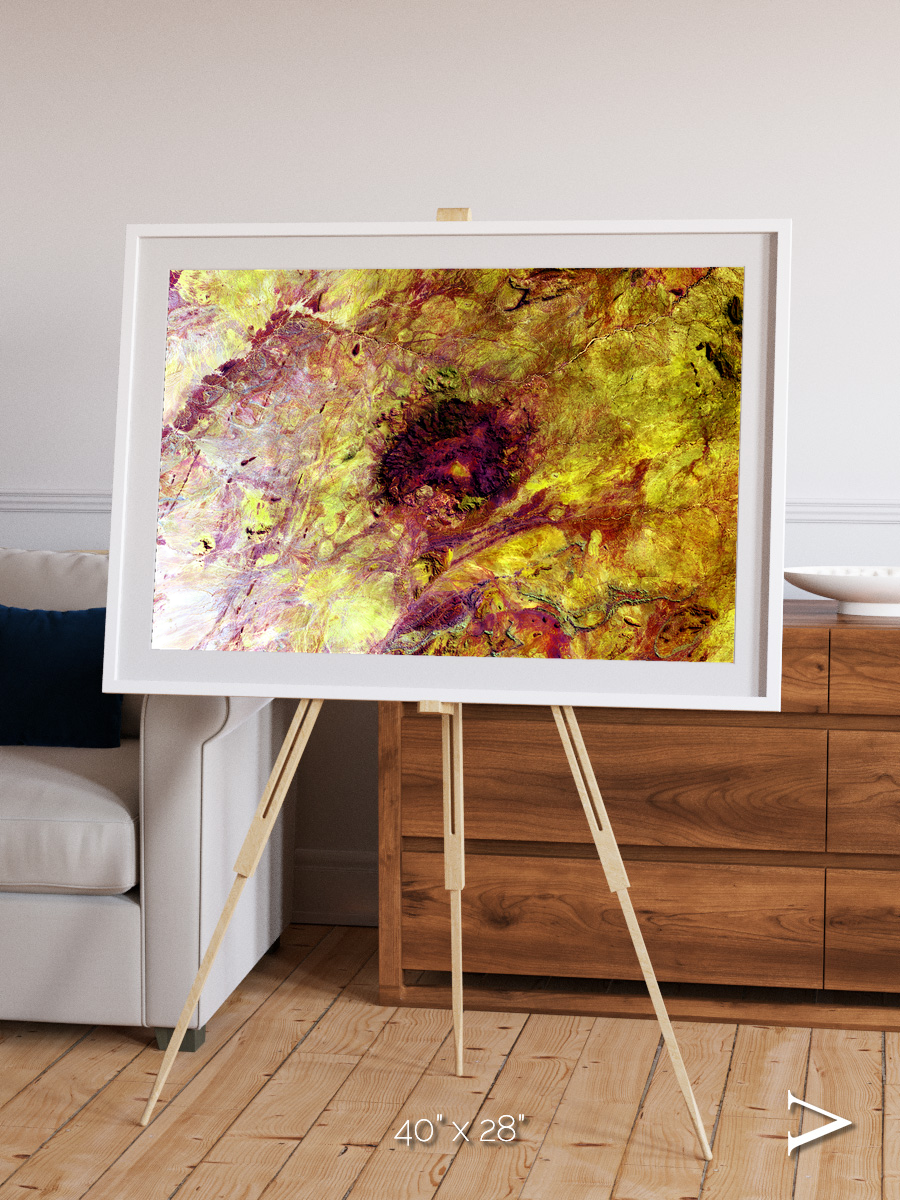 Magma Plains, Erongo Massif Framed & Mounted Print