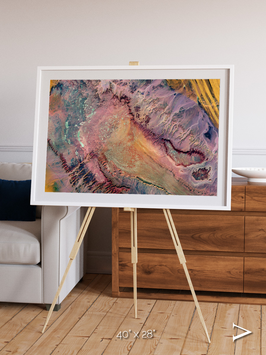 Echoes of Water, Western Desert Framed & Mounted Print