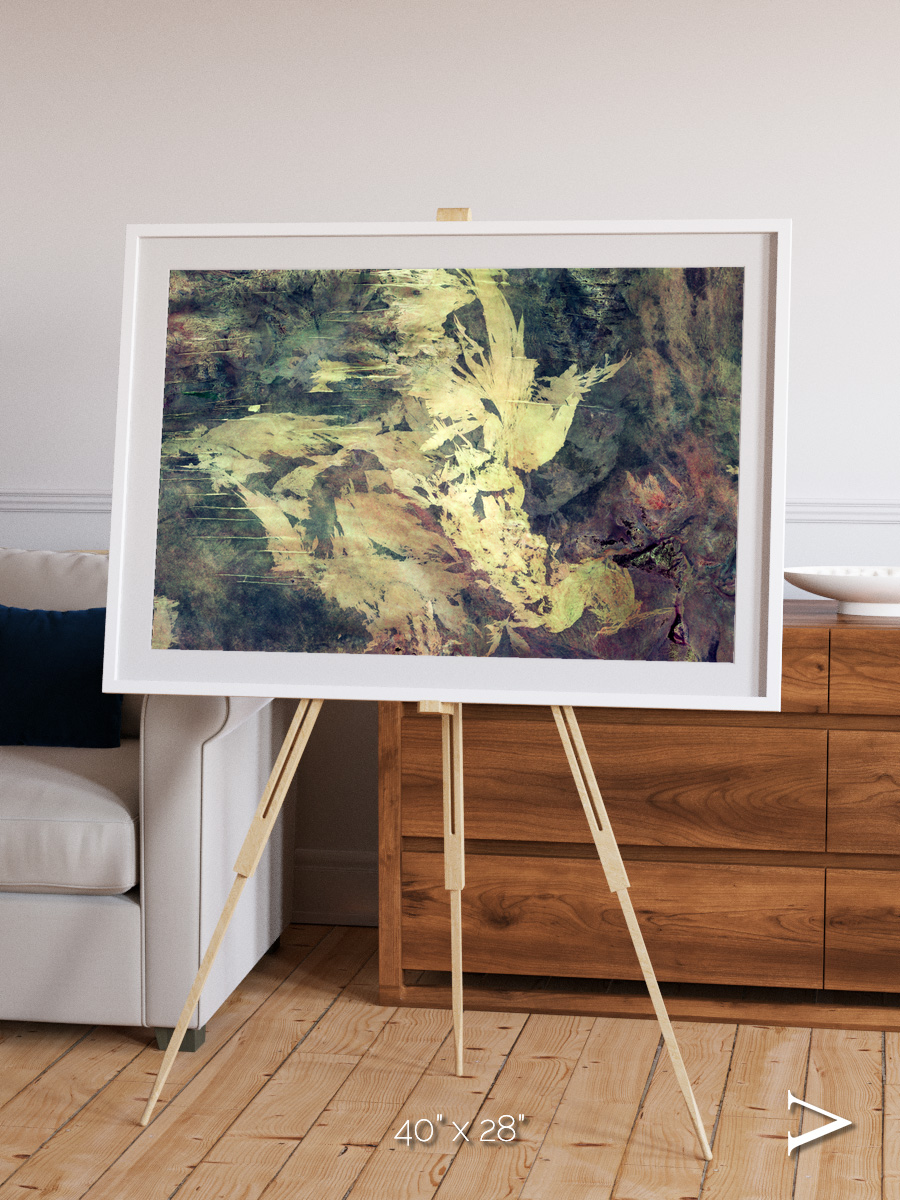 Windwritten Dunes, Great Sandy Scars Framed & Mounted Print