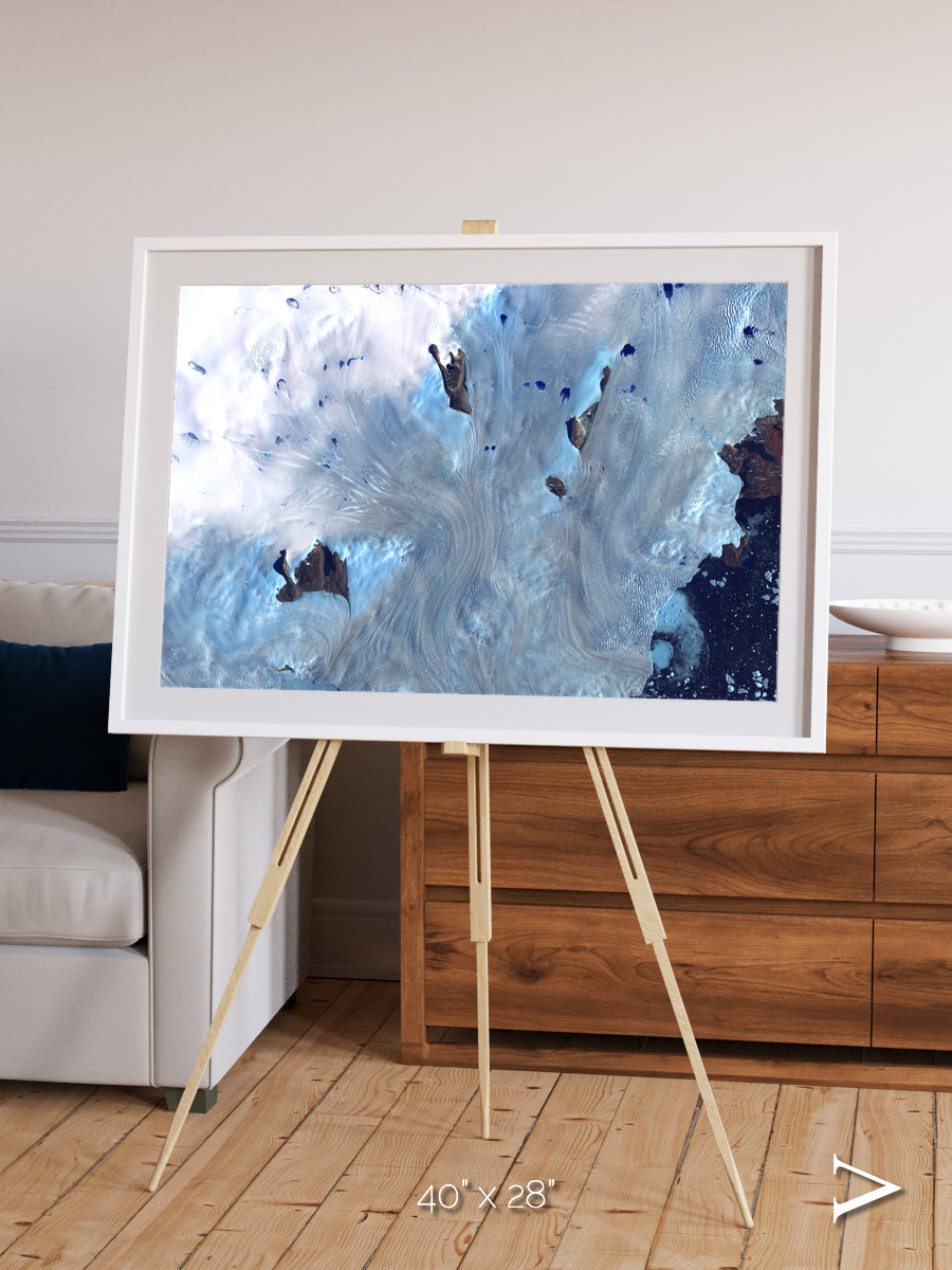 Waterways, Greenland Coast Framed & Mounted Print