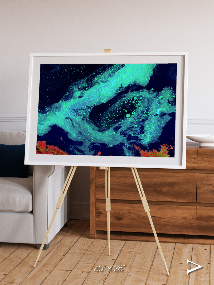 Frozen Currents, Foxe Basin Framed & Mounted Print